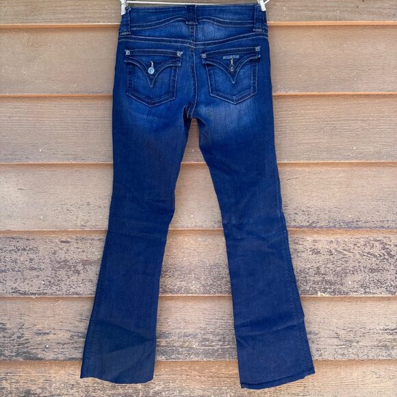 Hudson Womens Bootcut Dark Blue Jeans Size 28 Stretch Denim - Picture 3 of 12